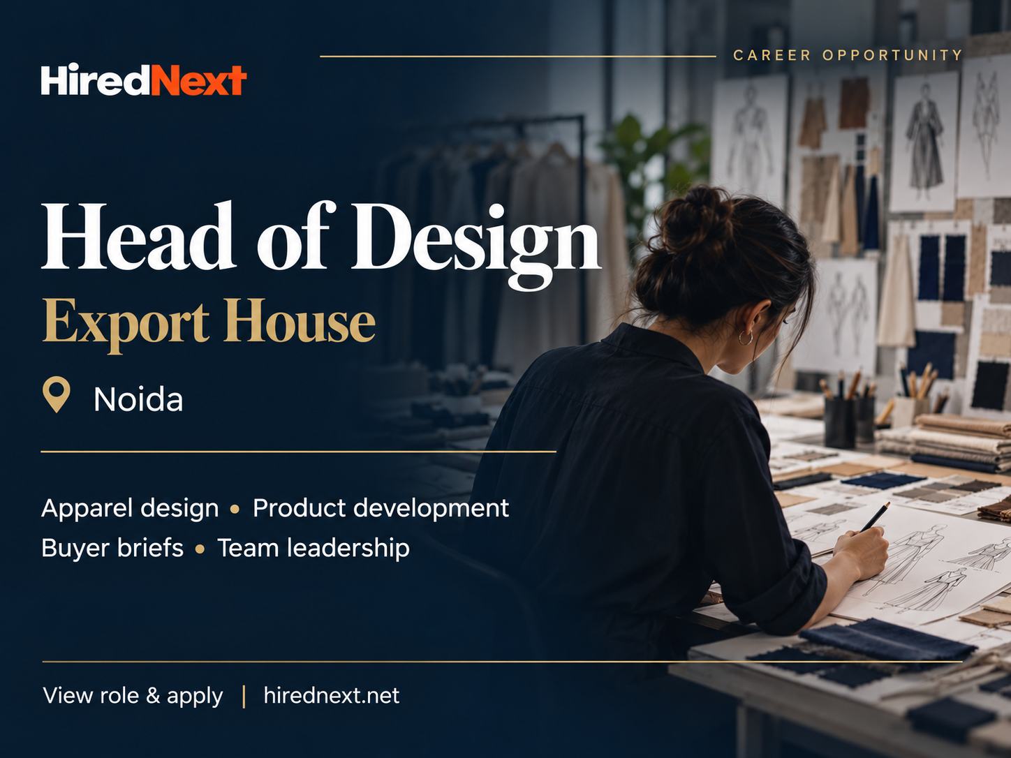 HiredNext Head of Design career opportunity